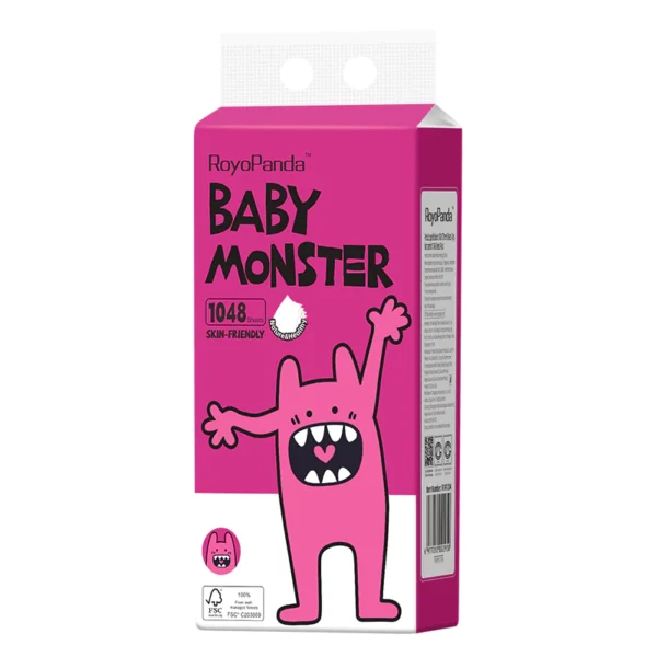 RoyoPanda Baby Monster Hanging Tissues 4Ply 6288 Sheets