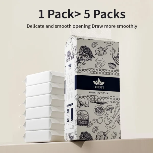 Dinomi 4 Packs Premium Hanging Tissue 230 Pulls